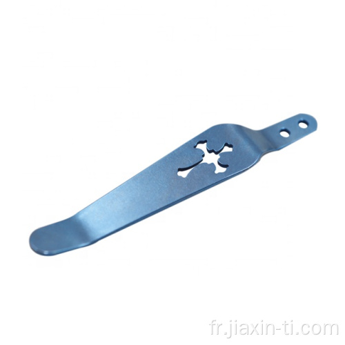 EDC Couteau Échelles de couteaux Clips Pocket Titanium Clips